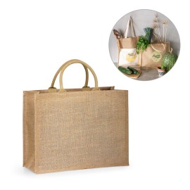 Sacola em 100% juta (360 g/m�) com laminado no interior - Eco92827SP