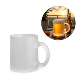 Caneca em vidro com efeito fosco (530 mL) - Eco94398SP