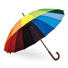 Guarda-chuva arco-�ris em poli�ster pongee 190T - Eco99140SP