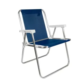 Cadeira Alta Alum�nio Azul Marinho - Eco002238