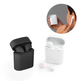 Fone de ouvido wireless com autonomia de 1h50 em ABS - Eco97085SP