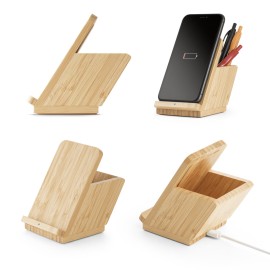 Carregador por indu��o super-r�pido em bambu (15W) - Eco57940SP