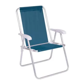 Cadeira Alta Conforto Alum�nio Sannet Azul Marinho - Eco002182