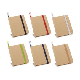 Caderno A7 de capa r�gida em papel com p�ginas lisas - Eco53422SP
