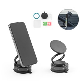 Suporte magn�tico para celular com sistema de fixa��o em v�cuo para superf�cies lisas e n�o lisas (rota��o de 360�) - Eco97218SP