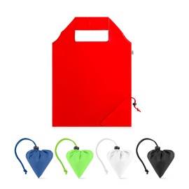 Sacola dobr�vel em poli�ster reciclado 190T, produzida a partir de pl�stico reciclado - Eco92930SP
