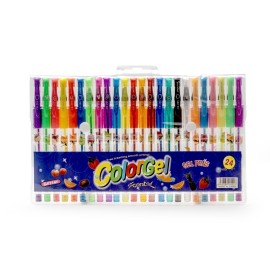 Kit Canetas Gel 24 cores - EcoP$20524-MIS