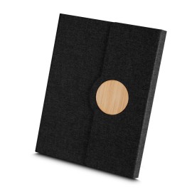 Caderno A5 Capa em RPET e Detalhe em Bambu - EcoCAD145