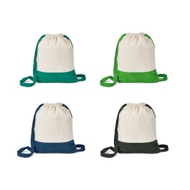 Sacola tipo mochila 100% algod�o (180 g/m�) - Eco92913SP