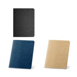 Caderno B7 de capa flex�vel em cart�o kraft 100% reciclado, com p�ginas lisas recicladas - Eco93461SP