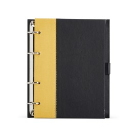 Caderno Fich�rio de Couro Sint�tico - Eco14953