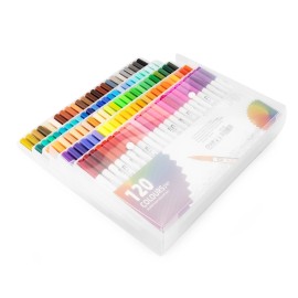 Kit Canetinhas Ponta Dupla Com 120 Cores - Eco08332-120