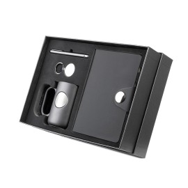 Kit escrit�rio Caderno, Caneca e Caneta Metalica - EcoCJ400