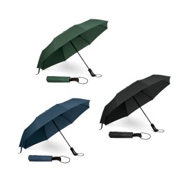 Guarda-chuva, dobr�vel, em 190T pongee com abertura e fecho autom�tico - Eco99151SP