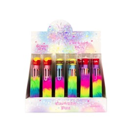 Caneta Pl�stica Pel�cia Multicolor - EcoP@08353-COL