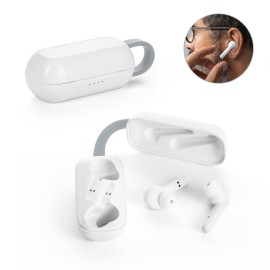 Fones de ouvido wireless com autonomia de 3h, em ABS - Eco57937SP