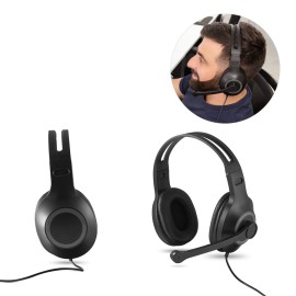 Fone de ouvido ajust�veis em ABS e PP com microfone - Eco97088SP