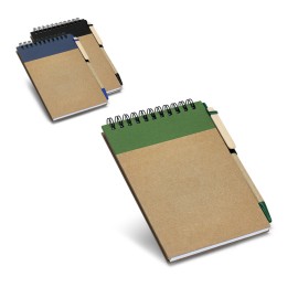 Caderno de bolso espiral de capa dura, com p�ginas lisas recicladas - Eco93427SP