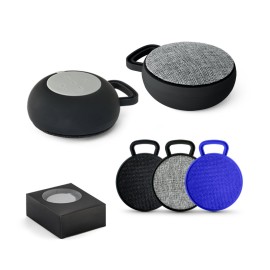 Caixa de som com autonomia de 3h e microfone, em ABS e tecido em poli�ster - Eco57385SP