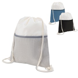 Sacola/Mochila em poli�ster e veludo (41x34,4cm) - EcoBP0003