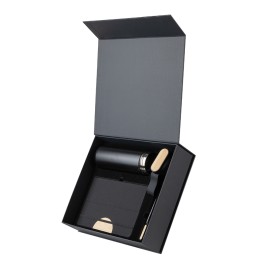 Kit escrit�rio Caderno, Garrafa e Caneta Metalica - EcoCJ305