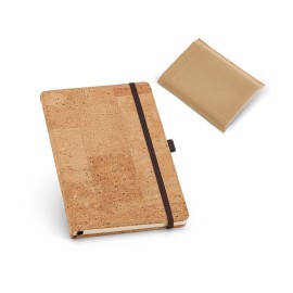 Caderno A6 de capa dura em corti�a, com p�ginas lisas - Eco93731SP